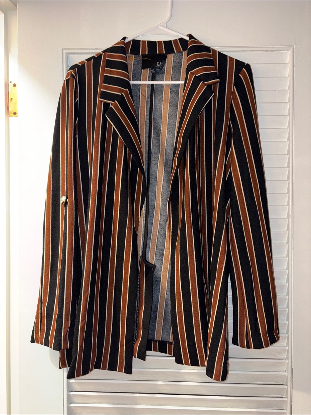 Trendy Brand New Kaii Striped Open-Front Blazer Jacket🔥